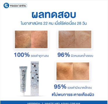 รีวิวจากผู้ใช้จริง Nerrish 7 White Melasma Cream