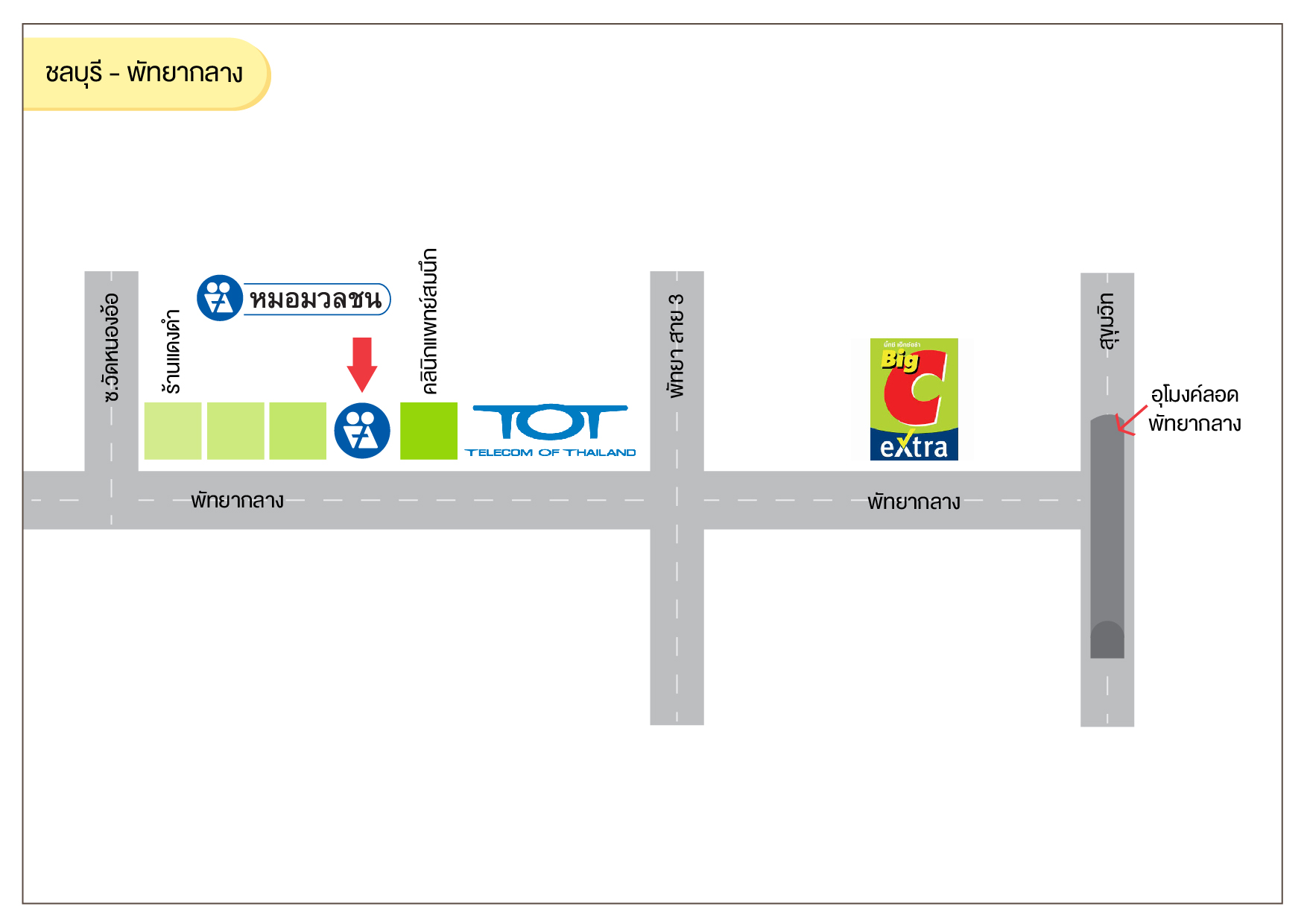 ศูนย์บริการผลิตภัณฑ์หมอมวลชน ชลบุรี พัทยากลาง