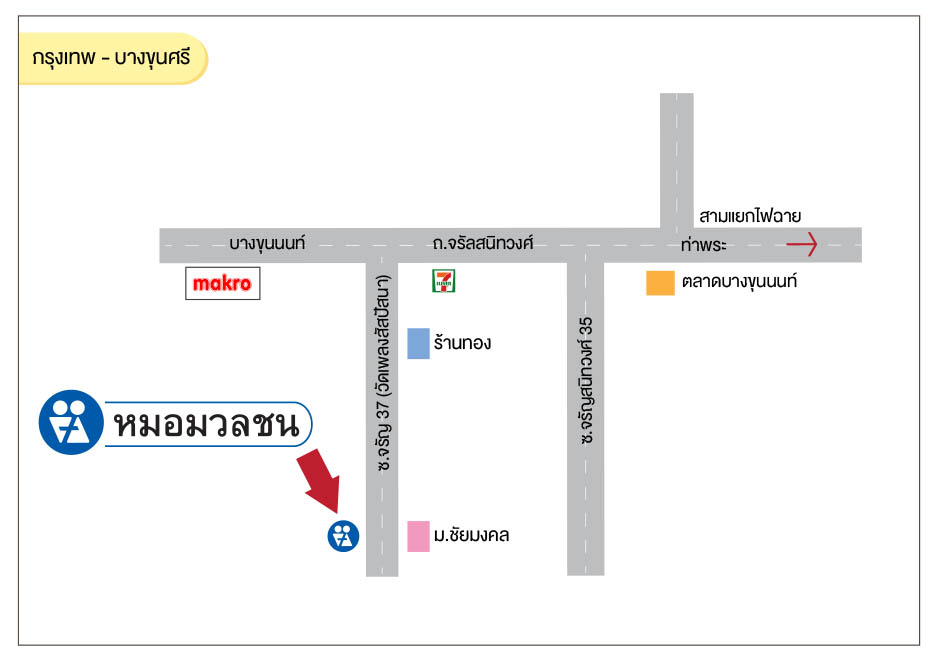 ศูนย์บริการผลิตภัณฑ์หมอมวลชน กรุงเทพ บางขุนศรี