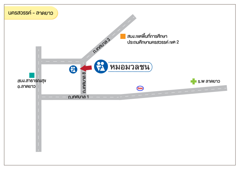 ศูนย์บริการผลิตภัณฑ์หมอมวลชน นครสวรรค์ ลาดยาว