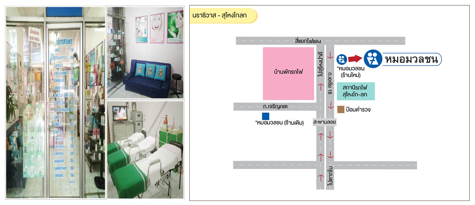 ศูนย์บริการผลิตภัณฑ์หมอมวลชน นราธิวาส - สุไหงโกลก