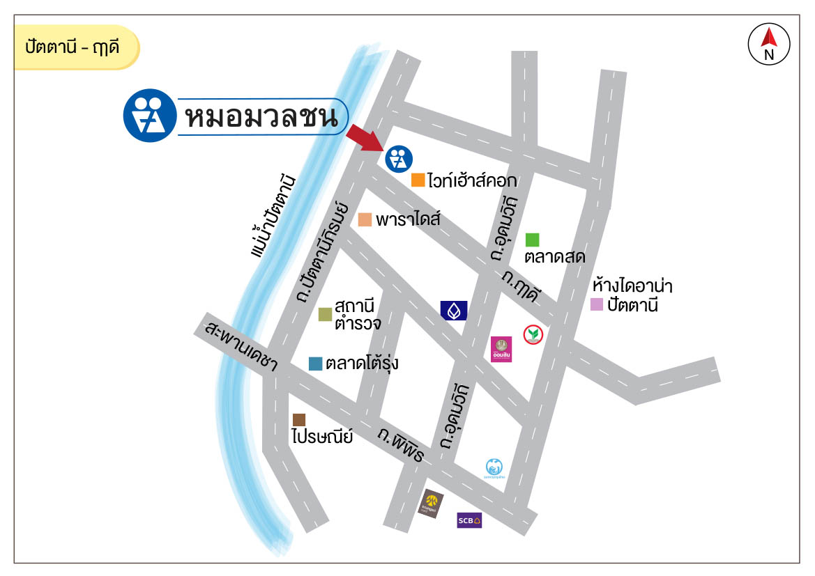ศูนย์บริการผลิตภัณฑ์หมอมวลชน ปัตตานี - ฤๅดี