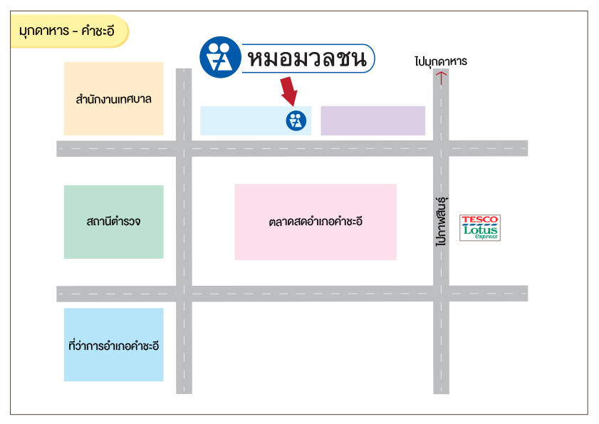 ศูนย์บริการผลิตภัณฑ์หมอมวลชน มุกดาหาร คำชะอี